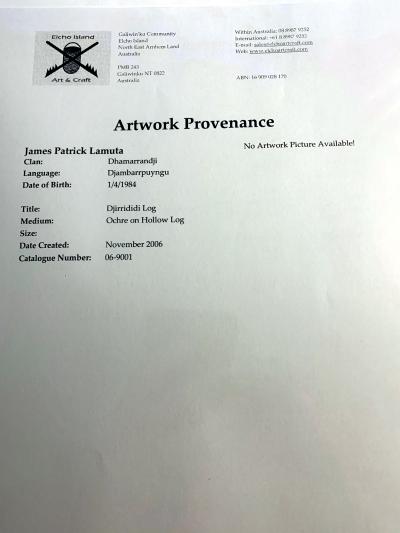 An Australian Aboriginal Painted Totem Pole from Elcho Island