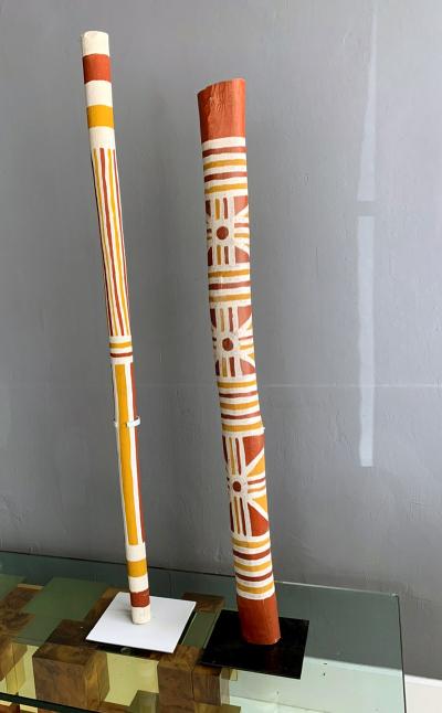 An Australian Aboriginal Painted Totem Pole from Elcho Island