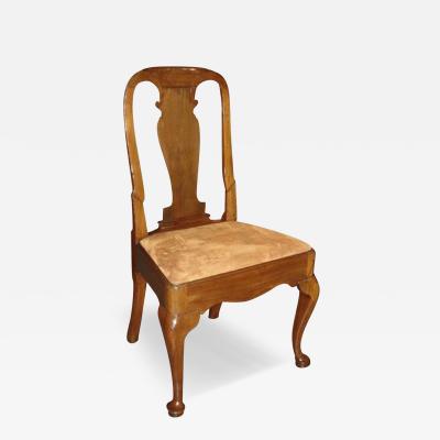 An Early 18th Century Queen Anne Walnut Side Chair