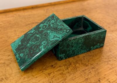 An Early 20th Century Russian Malachite Box circa 1910