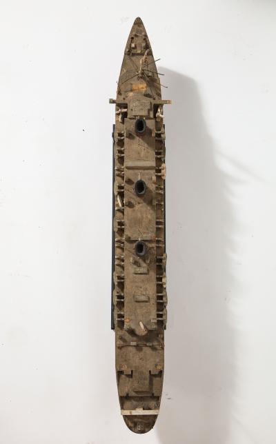 An Early Hand Made Wood Model of the RMS Queen Mary