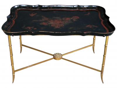 An Elegant French 1940s Tray Table by Maison Bagues Paris