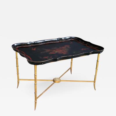 An Elegant French 1940s Tray Table by Maison Bagues Paris