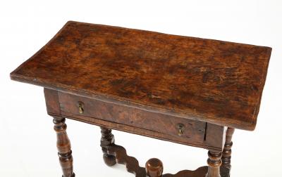 An English Elm Burl Wood Table