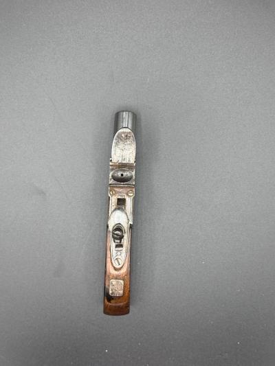 An English Flintlock Screwbarrel Boxlock Pistol