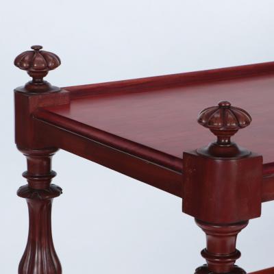 An English mahogany 19th Century three tier dessert 