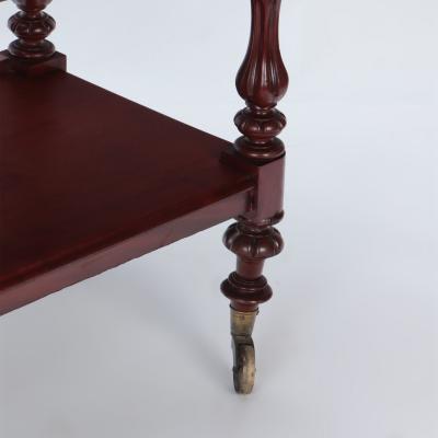 An English mahogany 19th Century three tier dessert 