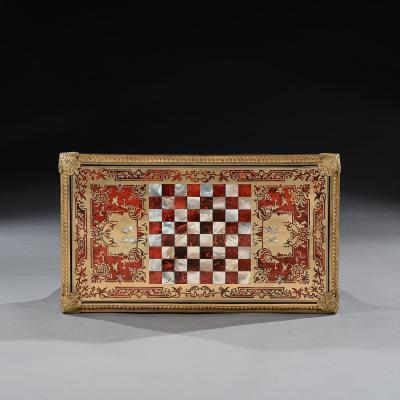 An Exceptional George Iv Period Boulle Games Table Attributed to Thomas Parker
