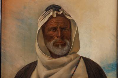 An Exceptional Quality Orientalist Portrait of A Moorish Chief 19th Century