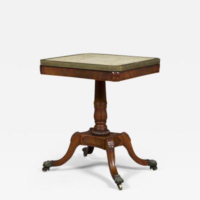 An Exceptionally Rare Table The Top Inlaid With Equine Teeth