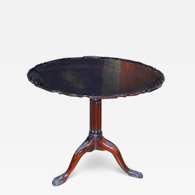 An Exquisite 18th Century Mahogany Pie Crust Table