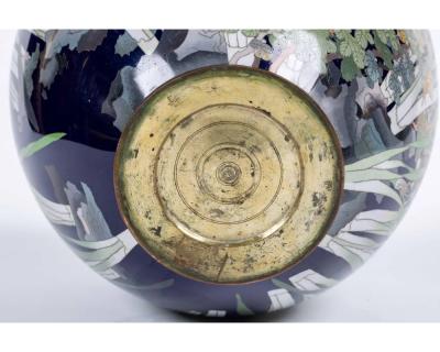 An Exquisite Quality Meiji Period Japanese Cloisonne Enamel Bud Vase