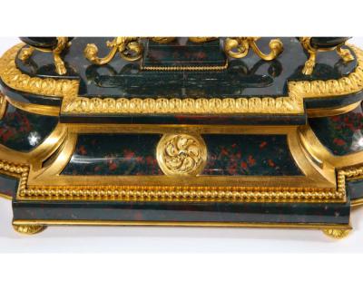 An Exquisite and Rare French Louis XVI Style Ormolu Mounted Bloodstone Inkwell