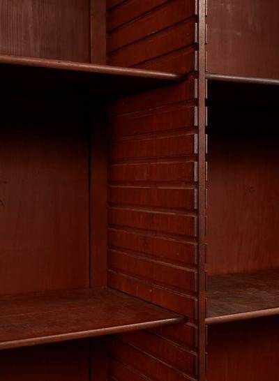 An Extraordinary George III Triple Breakfront Mahogany Glazed Cabinet