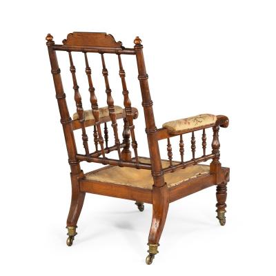 An HMS Bellerophon oak armchair 1805