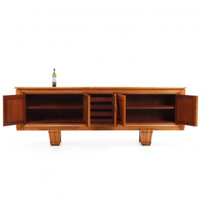 An Important French Art Deco Cherrywood Sideboard Enfilade C 1940 
