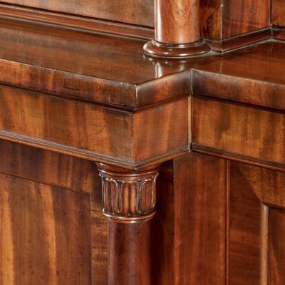 An Impressive late Regency six door mahogany bookcase attributed to Gillows