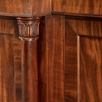 An Impressive late Regency six door mahogany bookcase attributed to Gillows