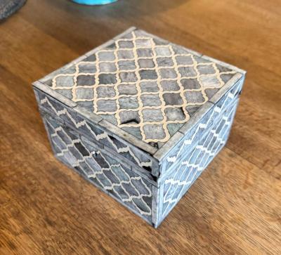 An Indian Inlaid Marble Box circa 1900