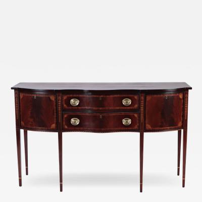 An Inlaid mahogany federal style sideboard by Council 20th C