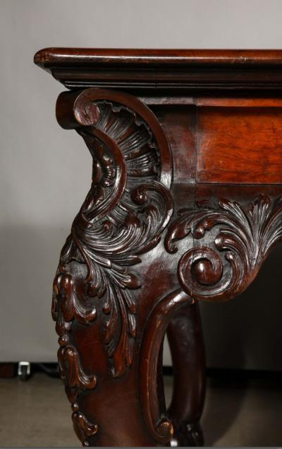 An Irish Walnut Extending Dining Table Mid 19th Century