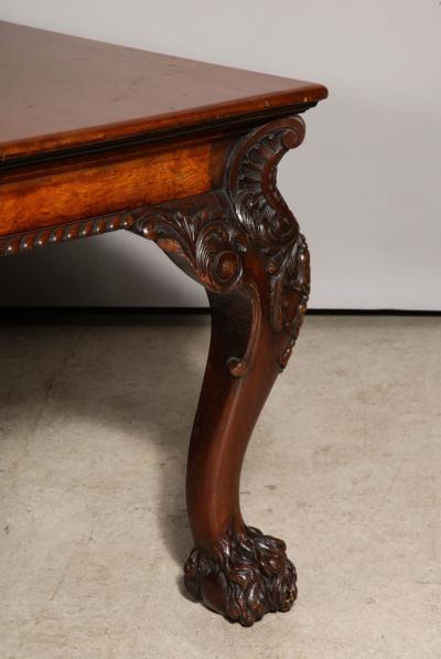 An Irish Walnut Extending Dining Table Mid 19th Century