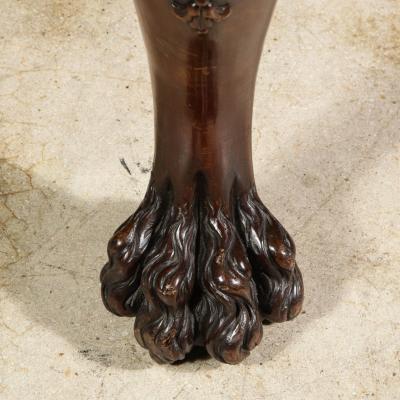 An Irish Walnut Extending Dining Table Mid 19th Century