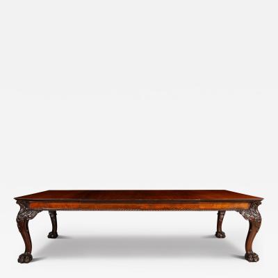 An Irish Walnut Extending Dining Table Mid 19th Century
