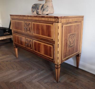 An Italian 18th Century Marquetry Commode circa 1780