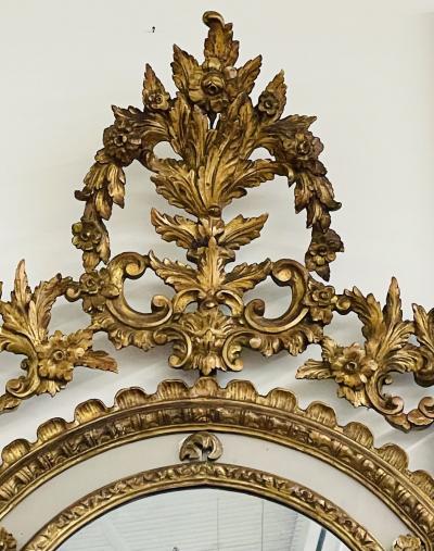 An Italian Gilt Wood Wall Console or Pier Mirror