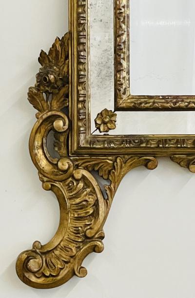 An Italian Gilt Wood Wall Console or Pier Mirror