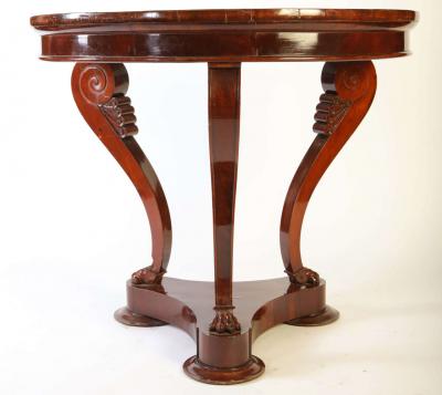 An Italian Mahogany Gueridon Center Table