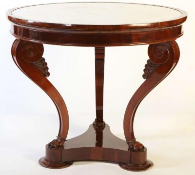 An Italian Mahogany Gueridon Center Table