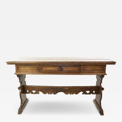 An Italian Provincial Trestle Table Circa 1750 