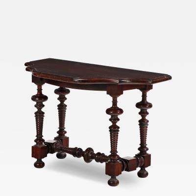 An Italian Walnut Console Table Late 17th Early 18th C 