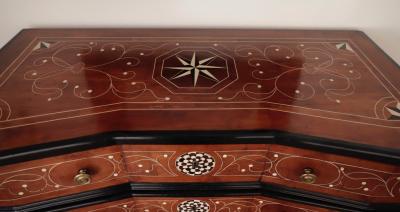 An Italian Walnut Marquetry Chest of Drawers circa 1690