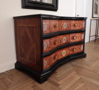 An Italian Walnut Marquetry Chest of Drawers circa 1690