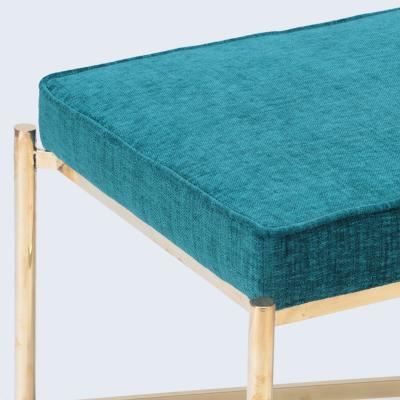 An Italian brass bench with X for base contemporary 