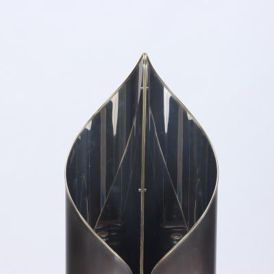 An Italian floor lamp in chrome and steel Circa 1970s