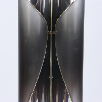 An Italian floor lamp in chrome and steel Circa 1970s