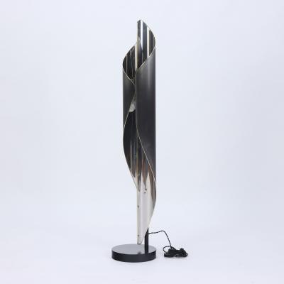 An Italian floor lamp in chrome and steel Circa 1970s