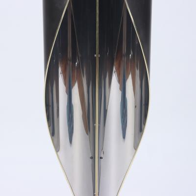 An Italian floor lamp in chrome and steel Circa 1970s