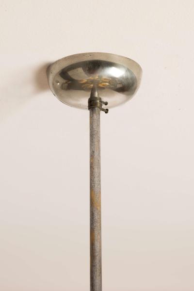 An Italian metal and glass art deco chandelier 1940s