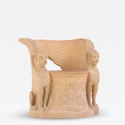An Italian terracotta garden seat C 1920 
