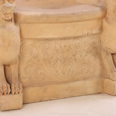 An Italian terracotta garden seat C 1920