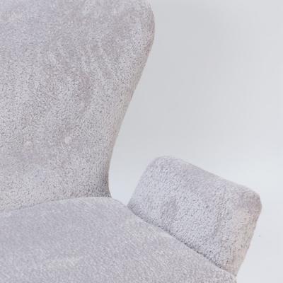 An Italian vintage wingback drop arm upholstered settee 