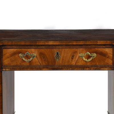 An Unusual Early 20th Century George I Style Free Standing Pedestal Desk