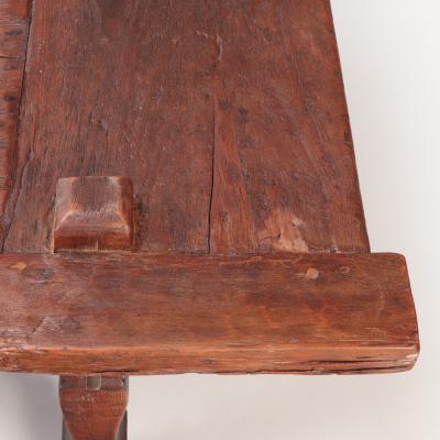 An early 19th century Indonesian Coffee Table Sewing Table solid teak