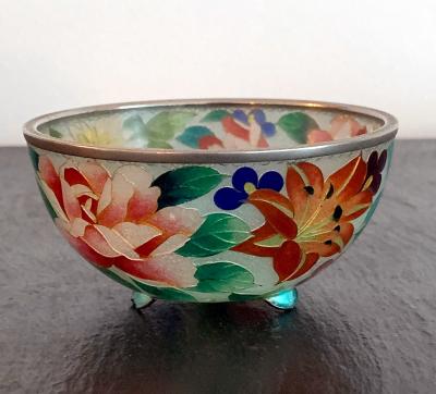 An early Japanese Plique a jour bowl from Nagoya