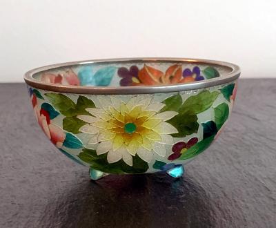 An early Japanese Plique a jour bowl from Nagoya